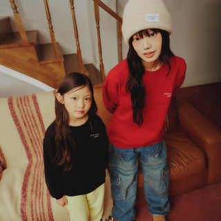 KIDS AC BEAR TREE SWEATSHIRT DARK RED