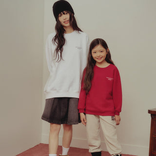 KIDS AC BEAR TREE SWEATSHIRT DARK RED