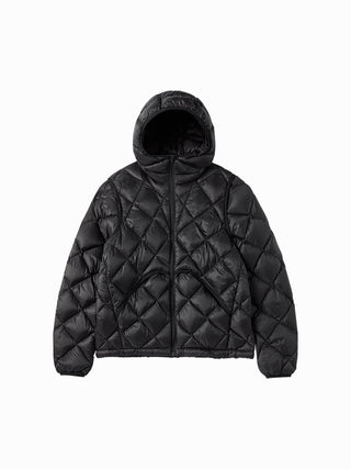 LIGHTWEIGHT QUILTED DUCK DOWN JACKET BLACK