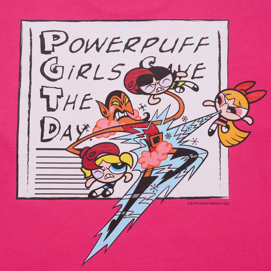 The Powerpuff Girls x acmedelavie save the day t-shirts PINK