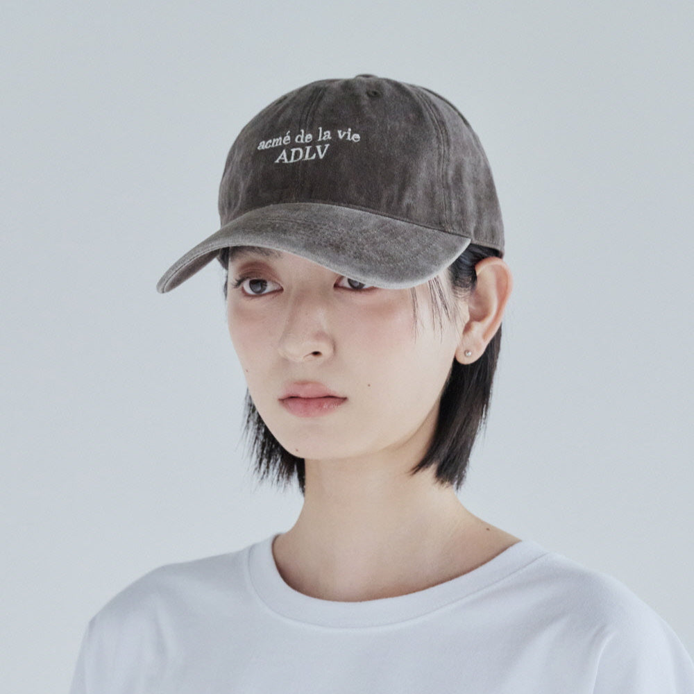 BUY ADLV Hat ADLV BASIC LOGO SEASON3 BALL CAP BROWN