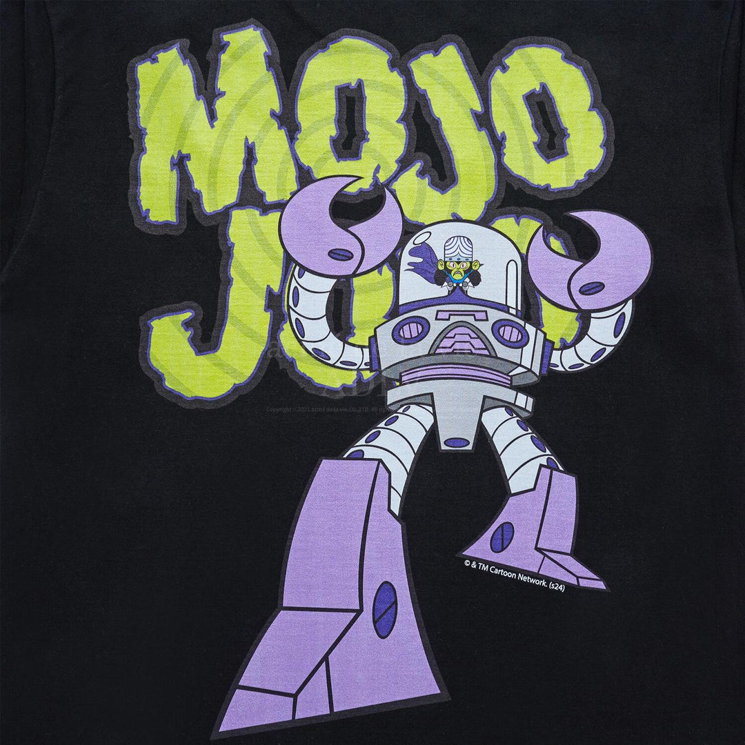 The Powerpuff Girls x acmedelavie Mojo Jojo artwork t-shirts BLACK
