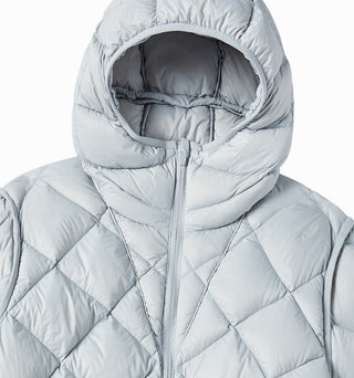 LIGHTWEIGHT QUILTED DUCK DOWN JACKET SKY BLUE