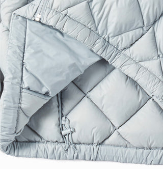 LIGHTWEIGHT QUILTED DUCK DOWN JACKET SKY BLUE