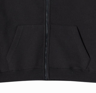 KIDS A SYMBOL CIRCLE HOODIE ZIP UP BLACK
