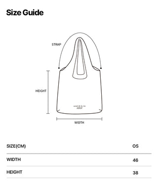 LABEL POINT DENIM SHOULDER BAG BLUE