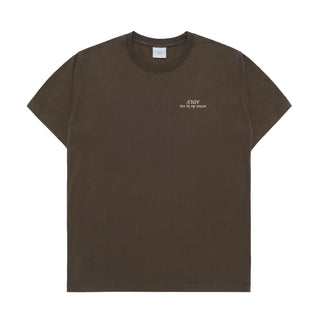 UPSIDE DOWN BASIC LOGO SHORT SLEEVE T-SHIRT BROWN