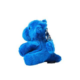 FUZZY DRAGON DOLL KEY RING BLUE