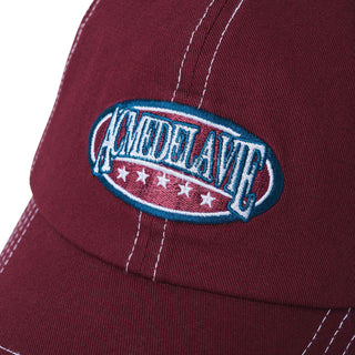 VINTAGE AE LOGO STITCH BALL CAP WINE