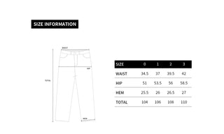 VARIEGATION DENIM PANTS WHITE