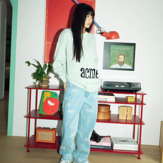 BASIC LOGO SIDE POINT KNIT MINT