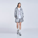 Load image into Gallery viewer, ADLV GLOSSY WOVEN SET UP SHORT PANTS GREY
