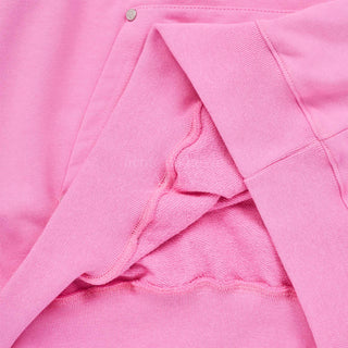 BASIC LOGO RIVET POINT HOODIE PINK