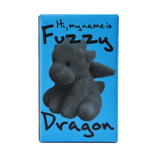 FUZZY DRAGON DOLL KEY RING BLACK