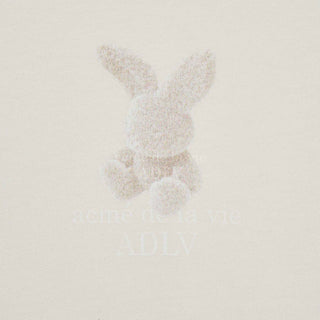 FUZZY RABBIT LONG SLEEVE T-SHIRT CREAM