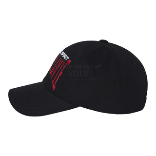 VARSITY LOGO BALL CAP BLACK