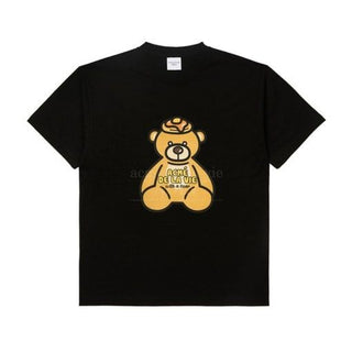 PANCAKE BEAR SHORT SLEEVE T-SHIRT BLACK
