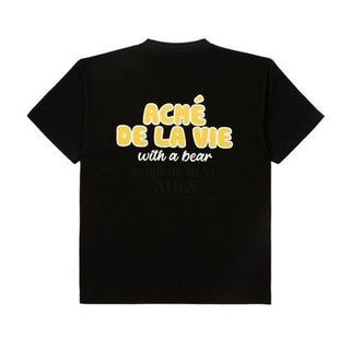 PANCAKE BEAR SHORT SLEEVE T-SHIRT BLACK