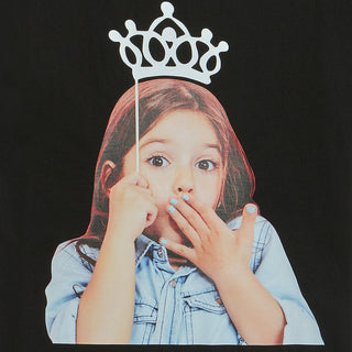 ADLV BABY FACE SHORT SLEEVE T-SHIRT BLACK TIARA