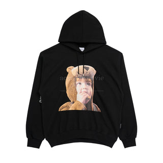 BABY FACE BEAR BOY HOODIE BLACK