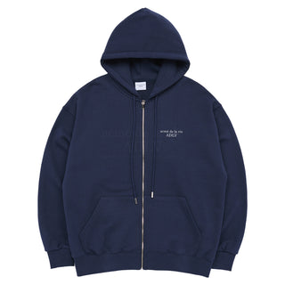 BASIC LOGO SEASON2 HOODIE ZIP UP NAVY