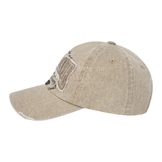 AE LOGO APPLIQUE BALL CAP BEIGE