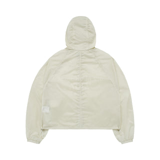 LIGHTWEIGHT SYMBOL PUCKERING WINDBREAKER JACKET CREAM