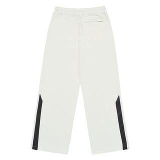 SYMBOL LOGO TRACK JERSEY PANTS CREAM