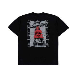 WE WERE HERE BIO WASHING SHORT SLEEVE T-SHIRT BLACK