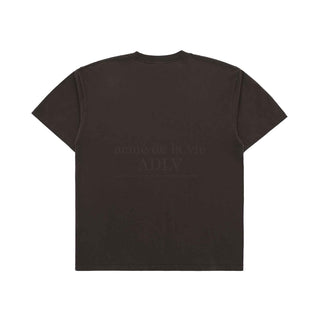 VARSITY LOGO EMBOSSING PRINTING SHORT SLEEVE T-SHIRT BROWN