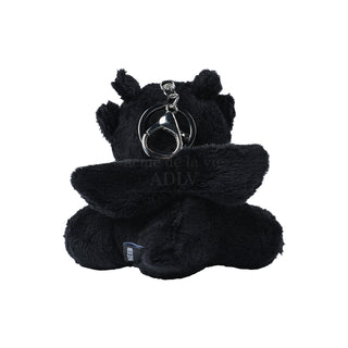FUZZY DRAGON DOLL KEY RING BLACK
