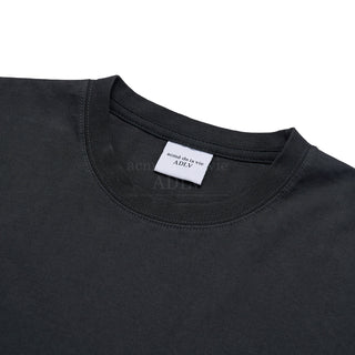 BASIC LOGO BIO WASHING SHORT SLEEVE T-SHIRT BLACK