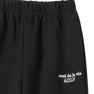 KIDS BORDER LINE BASIC LOGO LONG PANTS BLACK