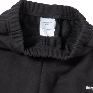 KIDS BORDER LINE BASIC LOGO LONG PANTS BLACK