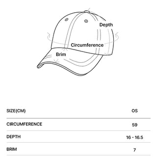 AC BEAR CORDUROY POINT BALL CAP CHARCOAL