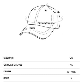 LOVE ADLV COTTON BALL CAP BLACK