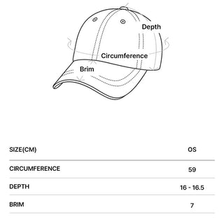 THREE TONE ASYMMETRY COTTON BALL CAP BLACK