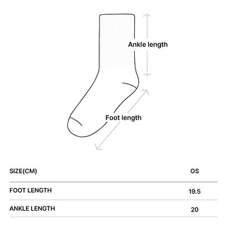 A SYMBOL SOCKS WHITE