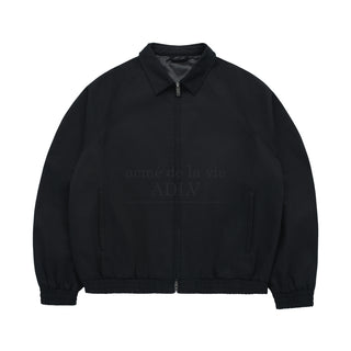 SYMBOL LOGO RIVET COTTON BLOUSON JACKET BLACK