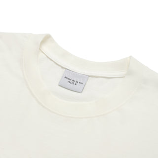 FUZZY FONT DRAGON SHORT SLEEVE T-SHIRT CREAM