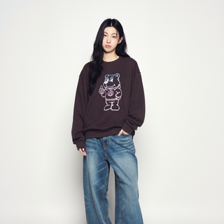 AC BEAR GRADATION SWEATSHIRT DARK BROWN