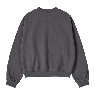 WOMAN AC BEAR CANDY CROP SWEATSHIRT CHARCOAL