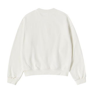 WOMAN AC BEAR CANDY CROP SWEATSHIRT CREAM