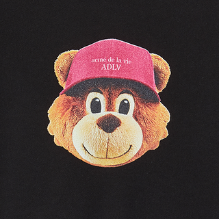 KIDS 3D AC BEAR FACE SWEATSHIRT BLACK