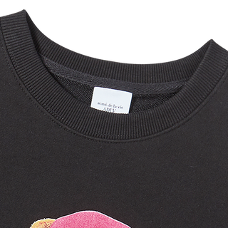 KIDS 3D AC BEAR FACE SWEATSHIRT BLACK