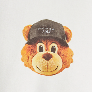 KIDS 3D AC BEAR FACE SWEATSHIRT CREAM