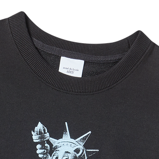 KIDS AC BEAR STATUE OF LIBERTY SWEATSHIRT BLACK