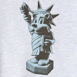 KIDS AC BEAR STATUE OF LIBERTY SWEATSHIRT MELANGE