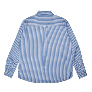 BASIC LOGO STRIPE SHIRT SKYBLUE