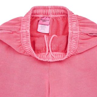 MIDDLE AGE LOGO PIGMENT WASHING CARGO SHORT PANTS PINK